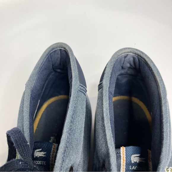 Lacoste Ampthill blue canvas sneakers size 12 - Picture 8 of 10